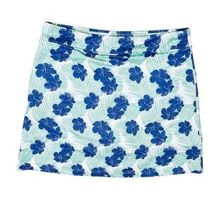 Bette & Court Skirt Skort Activewear Purple Turquoise Tropical Floral Pull On M